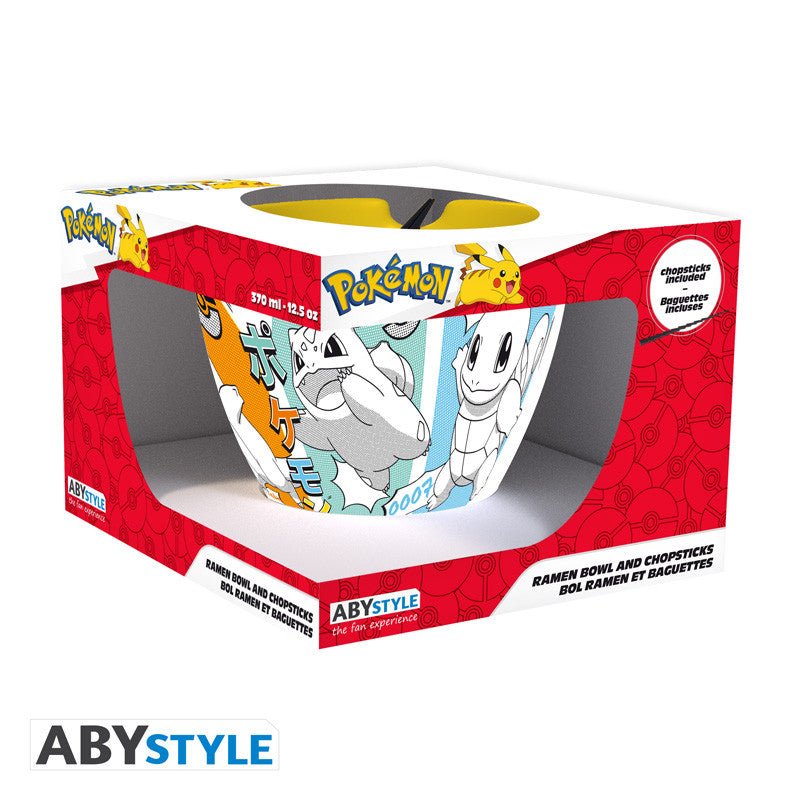 Pokémon Starters Ramen Bowl met eetstokjes - Animerch
