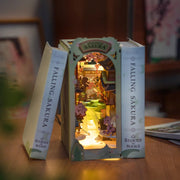 Robotime Book Nook Falling Sakura - Animerch
