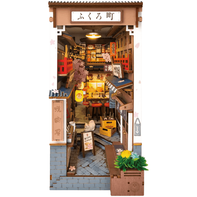 Robotime Book Nook Sakura Wine Alley - Animerch