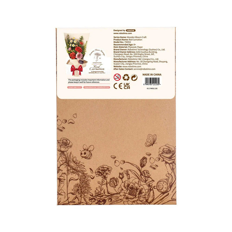 Robotime Rode Anjer - Animerch