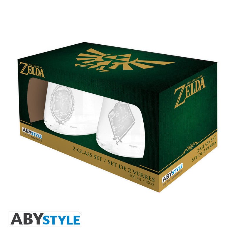 The Legend of Zelda Zelda-Link 2 glazen set - Animerch