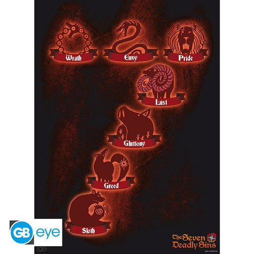 The Seven Deadly Sins 7 Sins poster - 52 x 38 cm - Animerch