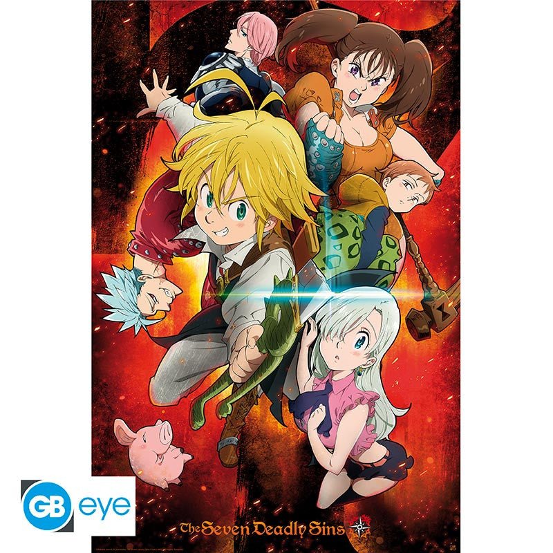 The Seven Deadly Sins Characters - 91,5 x 61 cm - Animerch