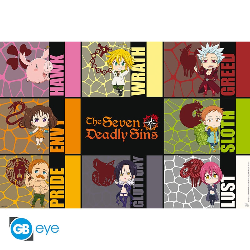 The Seven Deadly Sins Chibi Sins poster - 91,5 x 61 cm
